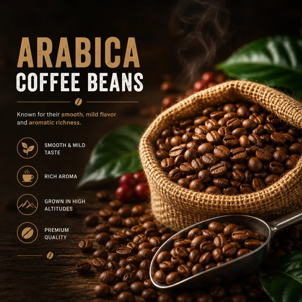 Best Arabica coffee beans export from india