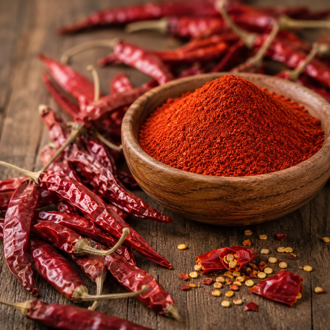 Export quality organic Indian red chilli